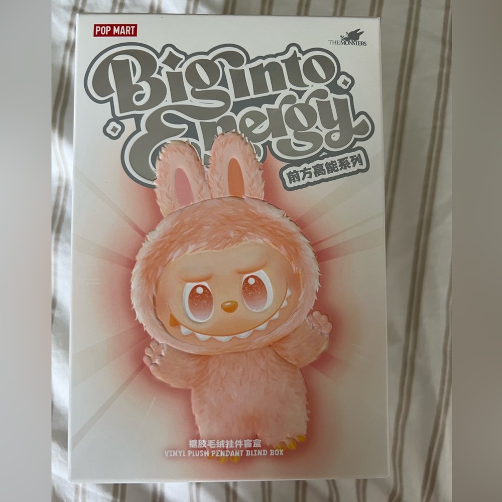 Pop Mart The Monsters Big Into Energy Vinyl Plush Pendant Luck